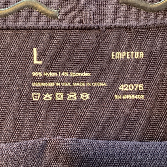 Empetua Shapewear High Rise Navy Leggings Size L - Picture 6 of 6
